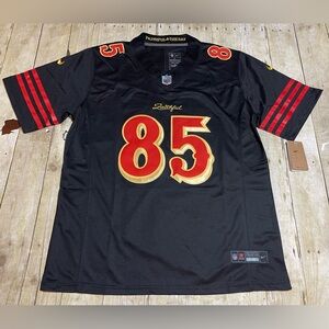 New George Kittle 49ers "The Faithful" Black Jersey Mens S, M, L and XL